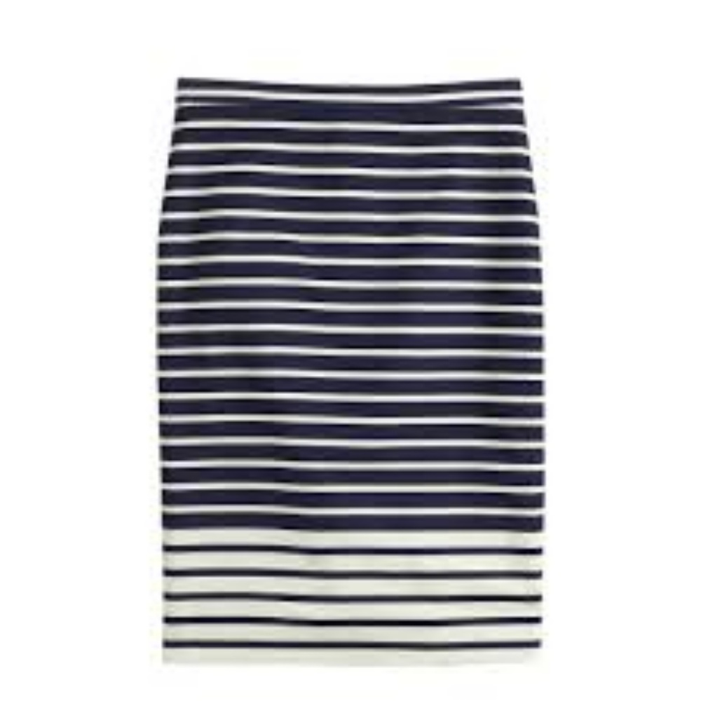 J. Crew Pencil Skirt in Colorblock Sz 0 NWT